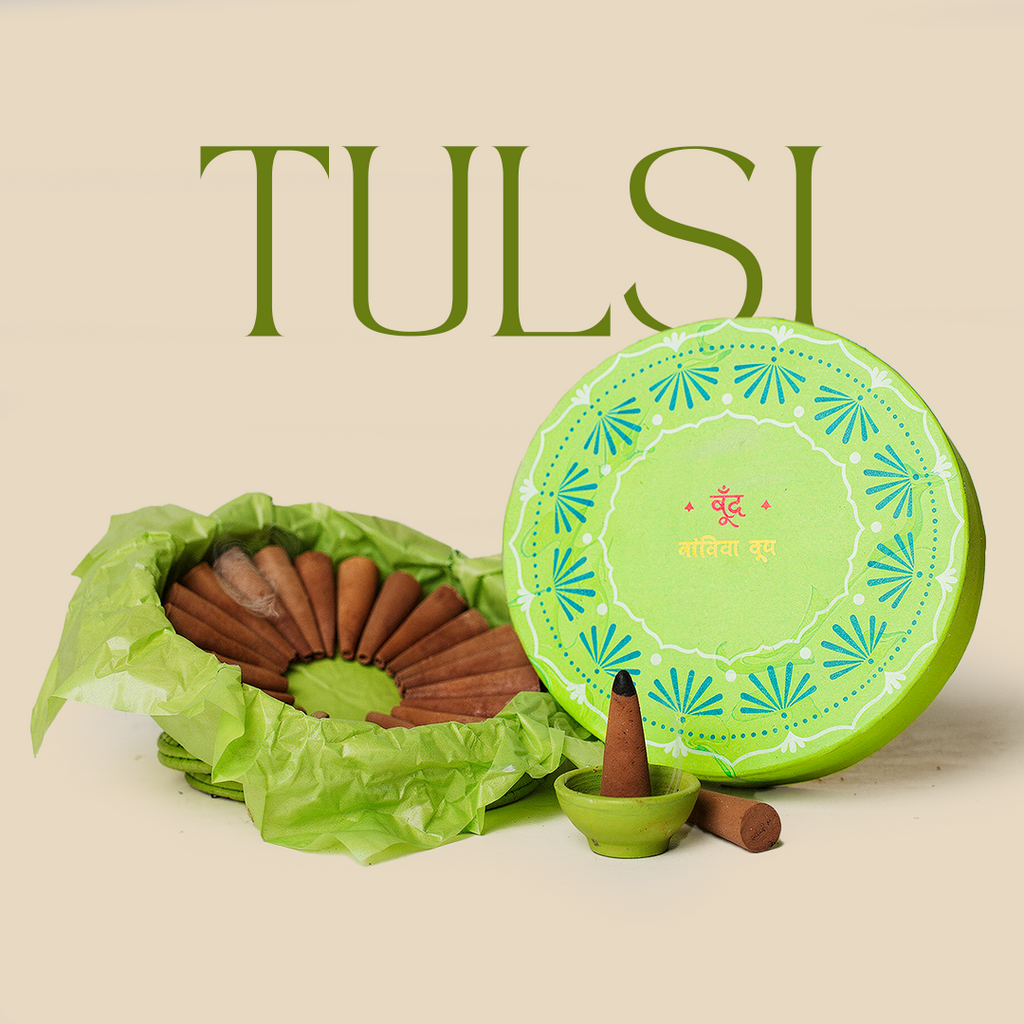 Tulsi I Holy Basil Incense Cones (Charcoal-free)