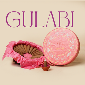 Gulabi I Damask Rose Incense Cones (Charcoal-free)