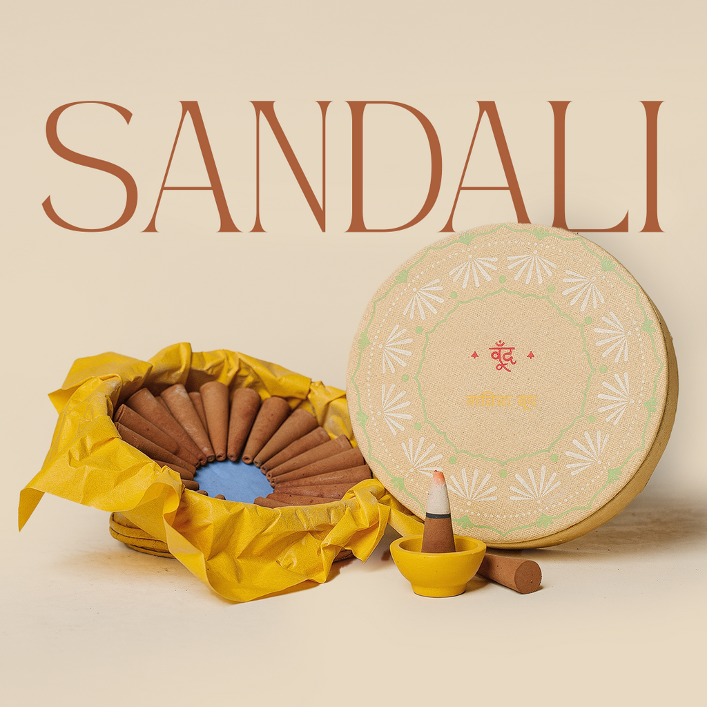 Sandali I Sandalwood Incense Cones (Charcoal-free)