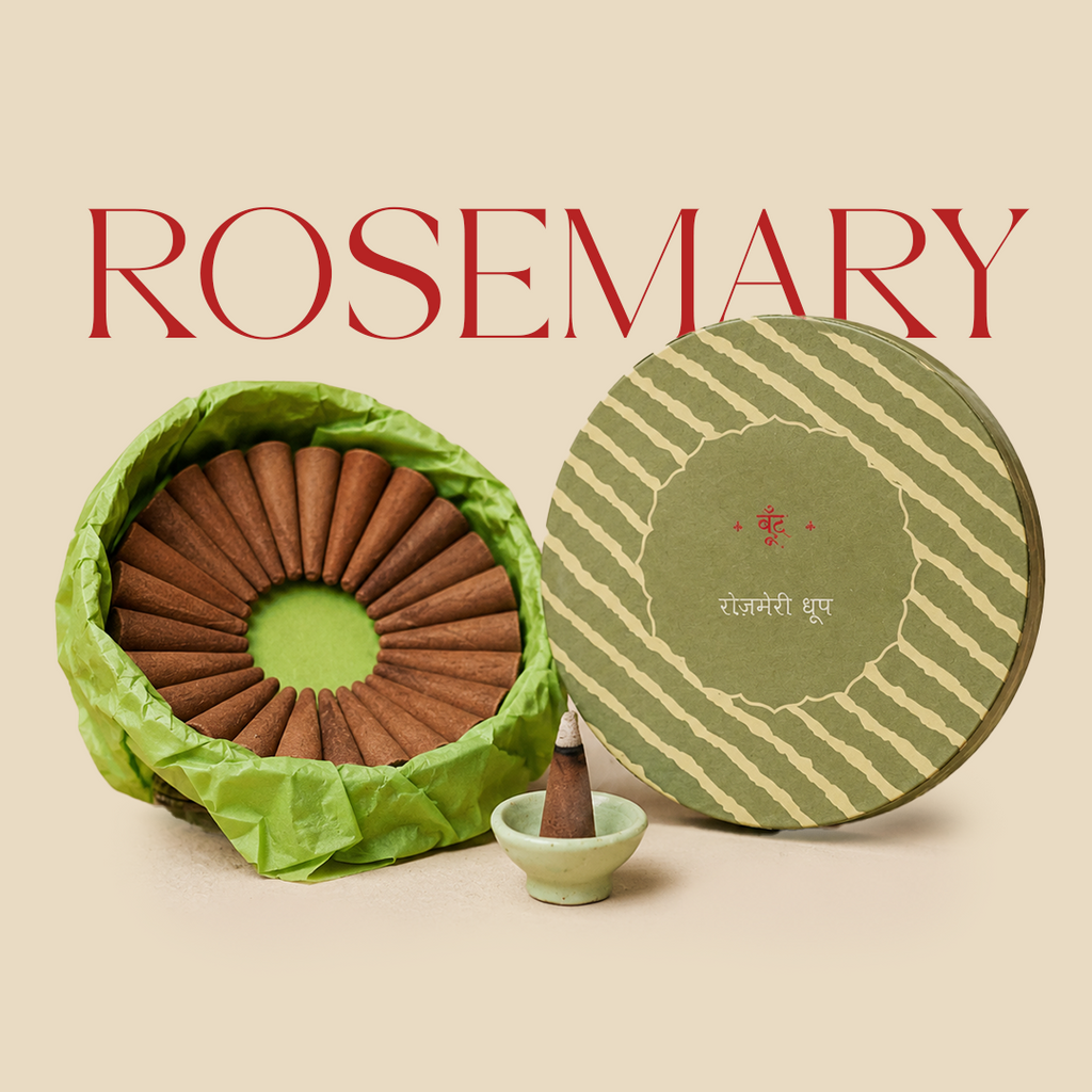Rosemary | Pure Rosemary Incense Cones (Charcoal-free)
