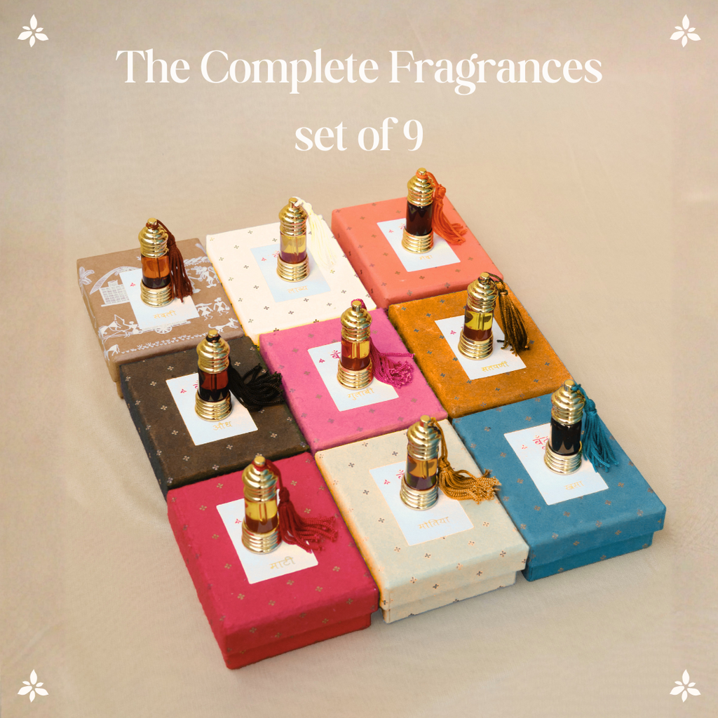 The Essential Natural Perfume Oils Set of 9
