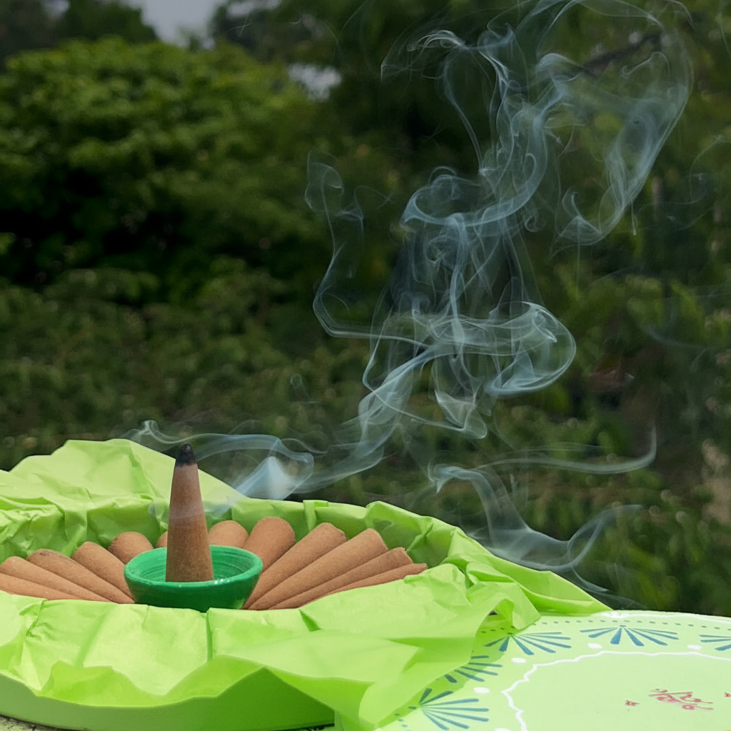 Tulsi I Holy Basil Incense Cones (Charcoal-free)