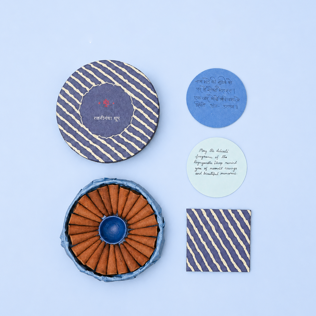 Rajnigandha | Indian Turberose Incense Cones (Charcoal-free)