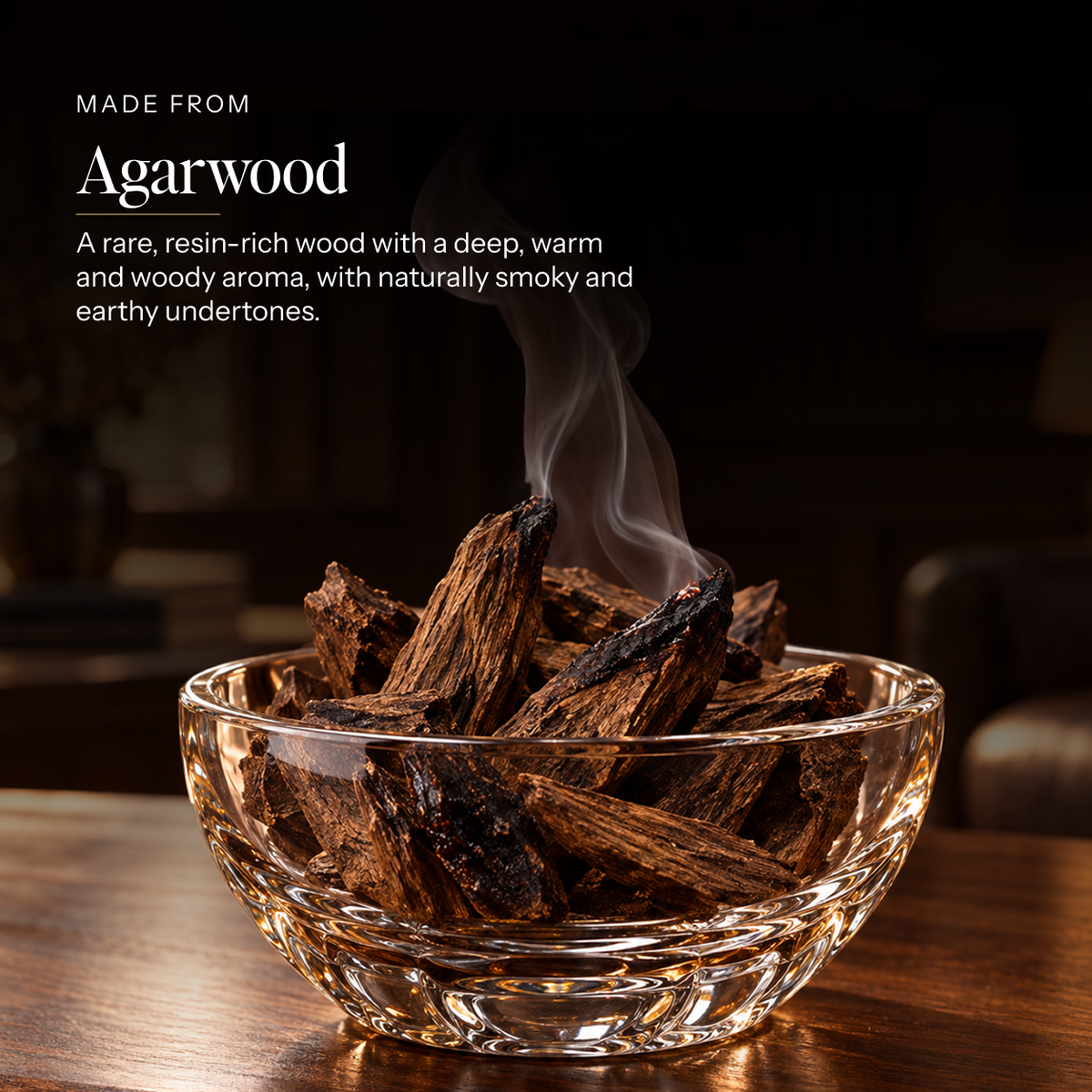 Audh agarwood perfume oil with its natural ingredients — Boond Naturals
